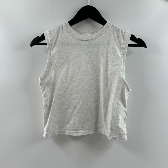Athleta Tops - Athleta Heathered Grey Workout Tank Top Women’s Size XXS 100% Cotton